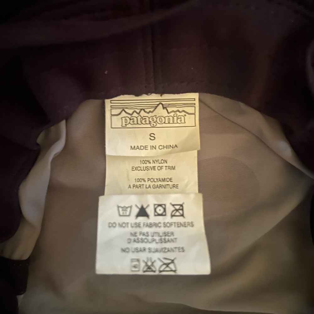 Patagonia Bucket Hat Gray Camouflage Sun protection Outdoor Small - Picture 2 of 2